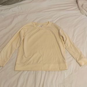 Champion light yellow crew neck sweatshirt
